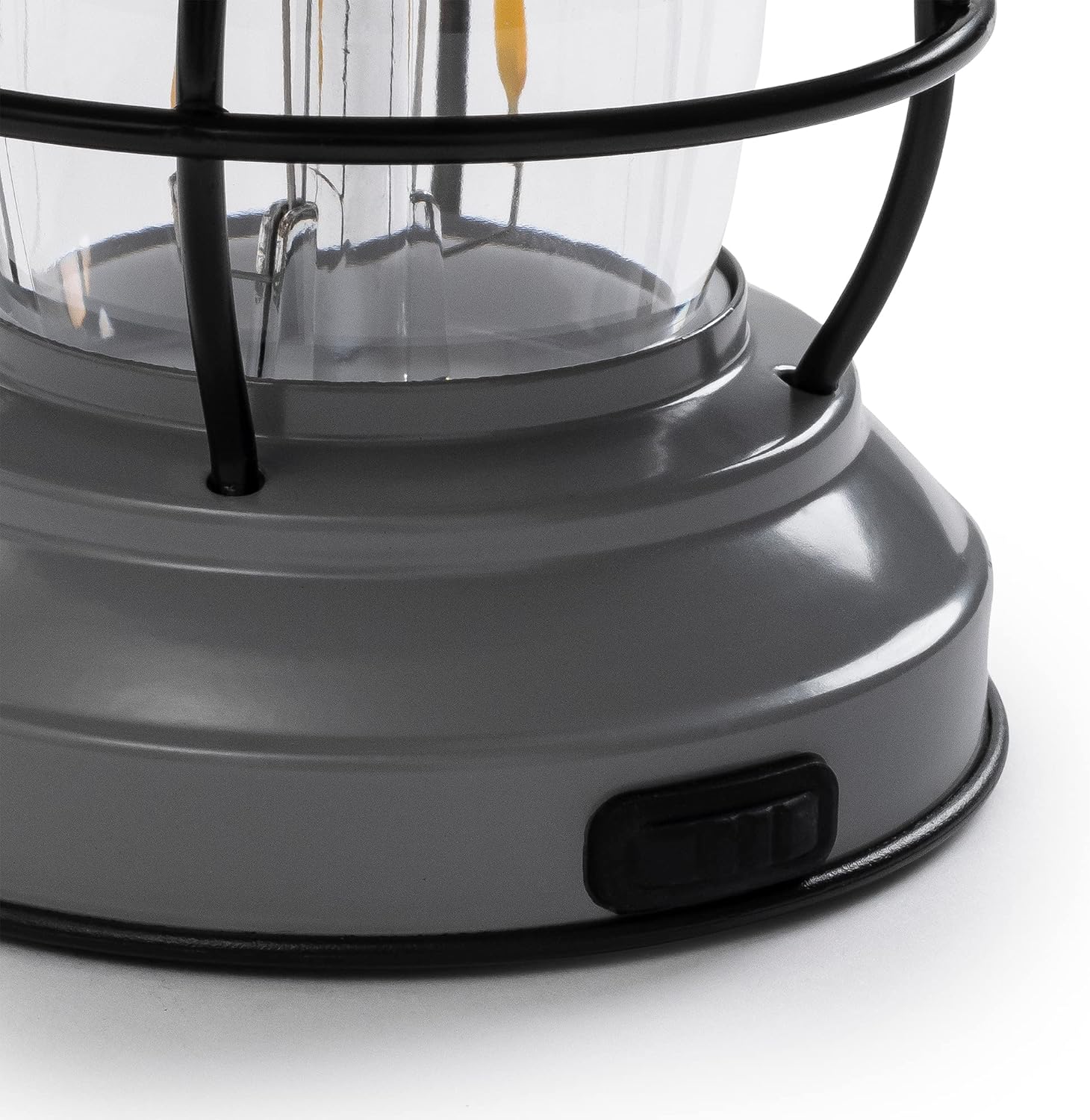 BAREBONES Mini Edison Lantern LED Slate Gray