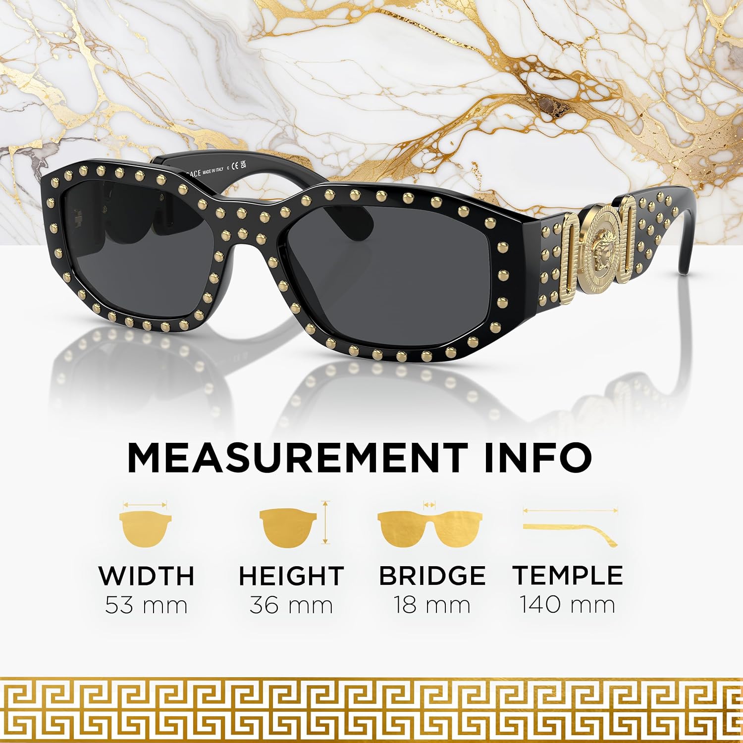 VERSACE VE4361 MEDUSA BIGGIE Sunglasses with Luxury Eyewear kit