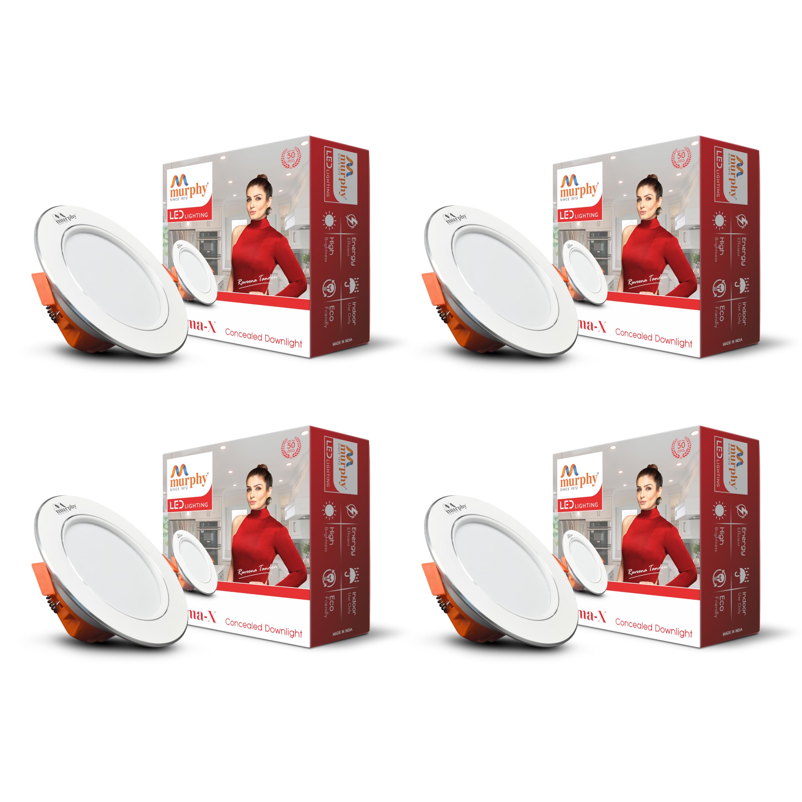 Murphy 7-Watt Croma Round LED Panel Conceal Down Light (Cool White, Pack of 4) (B0B3X3XF1K) Amazon Price History, Amazon Price Tracker