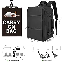 Amazon.com: DEYACE Travel Backpack for Men Women, TSA Approved