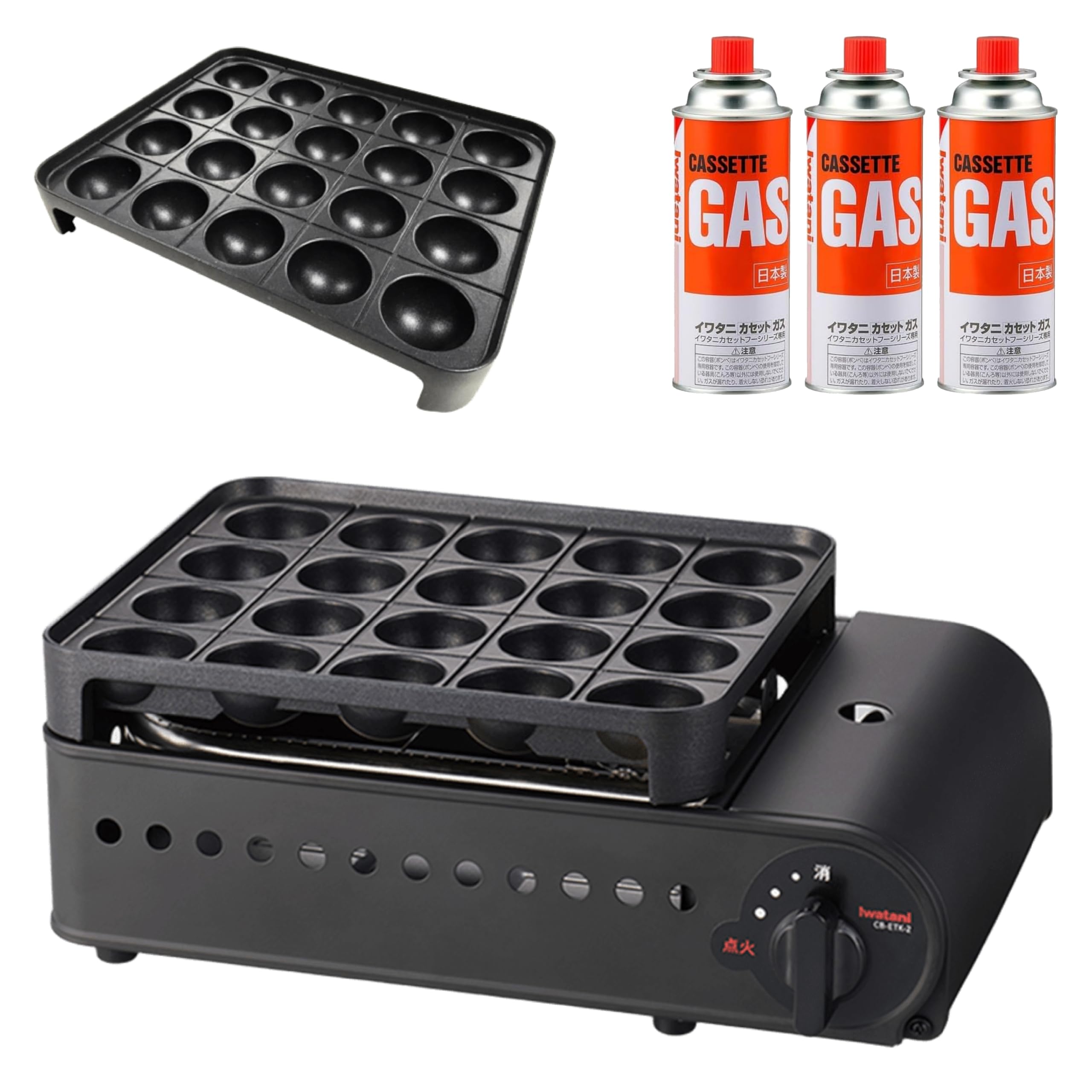 Amazon | 【セット買い】Iwatani イワタニ 岩谷 たこ焼器 スーパー炎