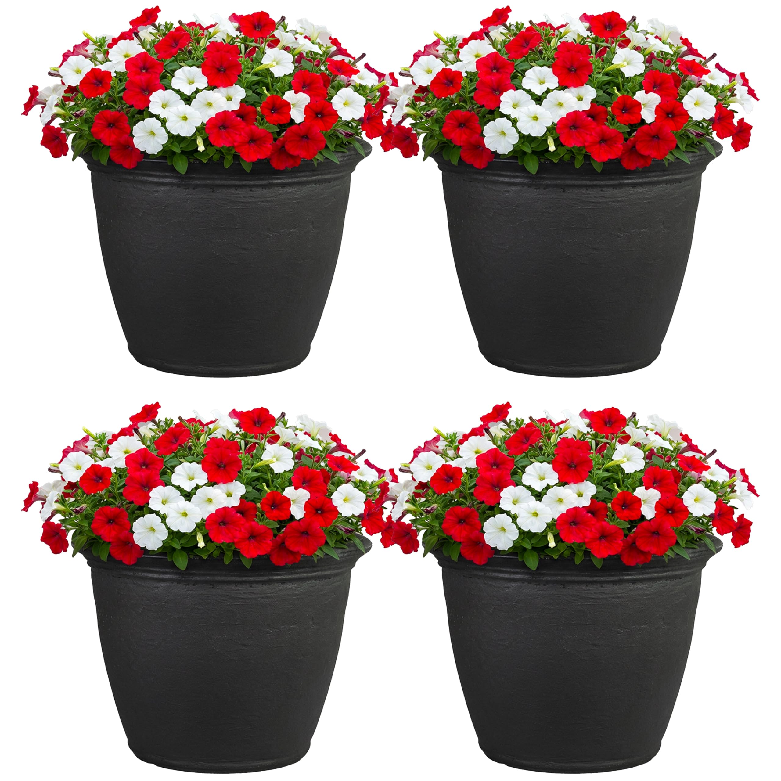 Sunnydaze Anjelica Large Plastic Pot