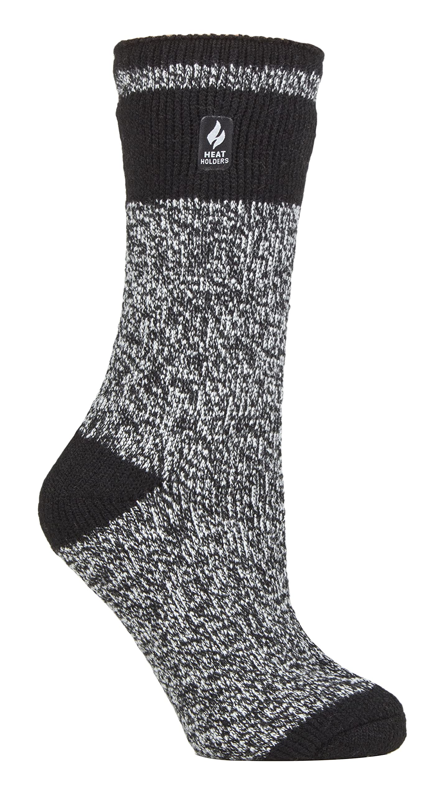 Heat Holders Women's Black Sydney - Thermal Socks For Winter | Outdoor & Indoor Socks | Cuddly & Fluffy | Gifts For (4-7, Black (Sydney))