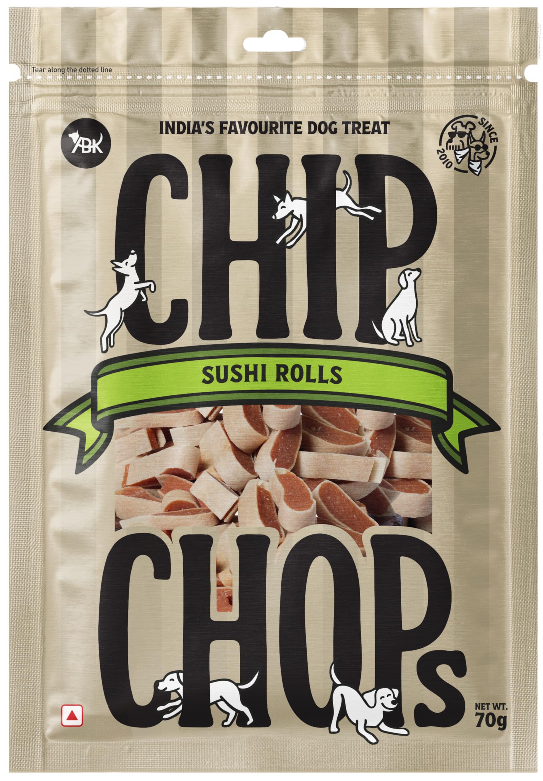 Chip Chops Sushi Rolls Dog Treats, Highly Nutritional & Digestible Snacks for Training and Rewards, Suitable for All Dog Breeds, 70g-image-8