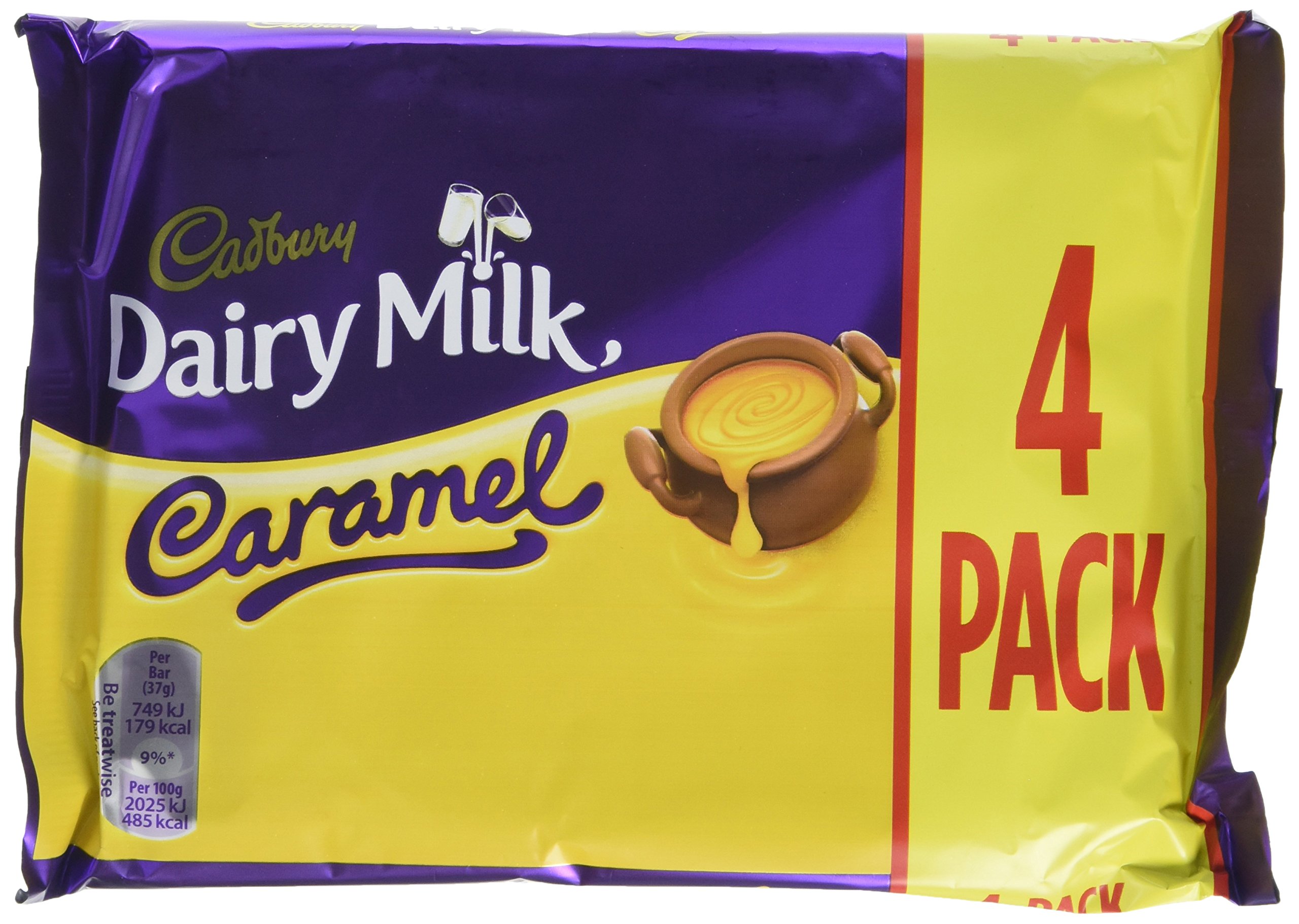 Cadbury Dairy Milk Caramel 4 Chocolate Bar (Pack of 15)