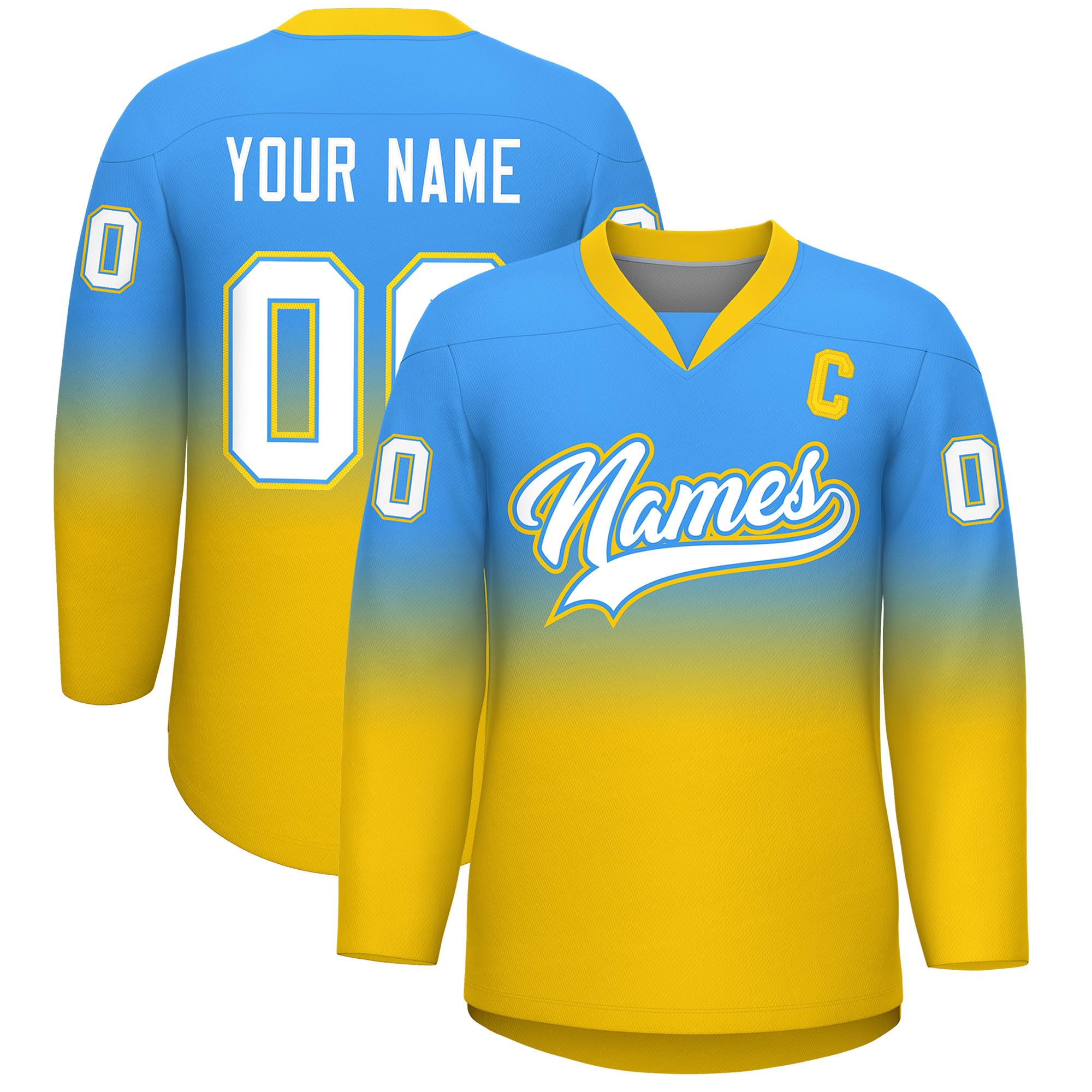 KXK Personalized V-Neck Hockey Jerseys for Men Youth,Custom Hockey Uniform Stitched or Printed Name Number Logo
