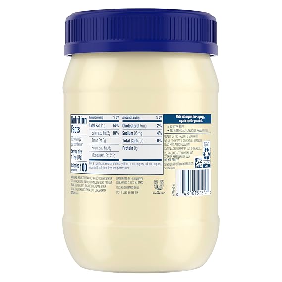 Best Foods Original 6 pk Organic Mayonnaise 15 Fl oz