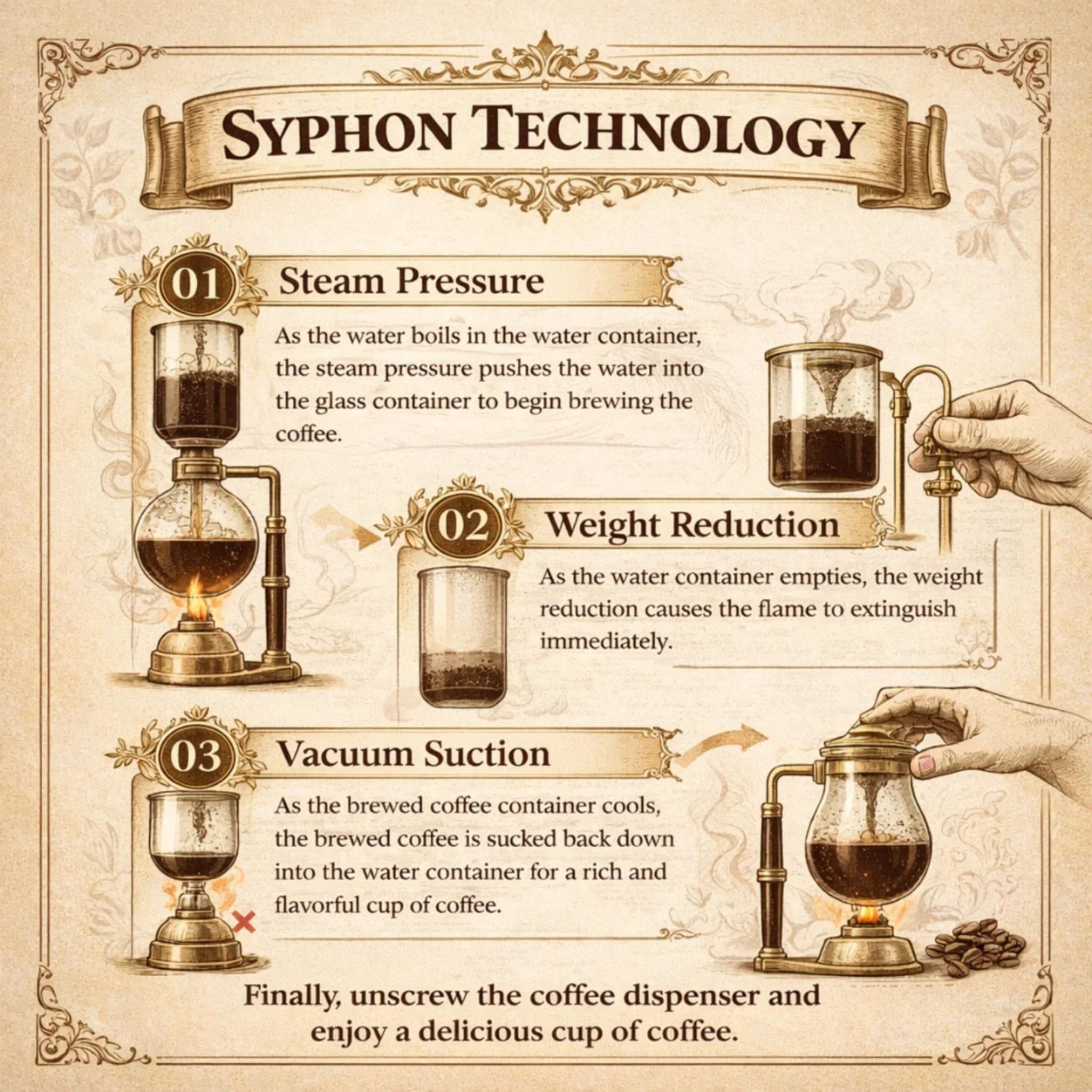 Nispira Belgian Royal Syphon Coffee Maker - Gold -3 Nispira Belgian Royal Syphon Coffee Maker - Gold -3