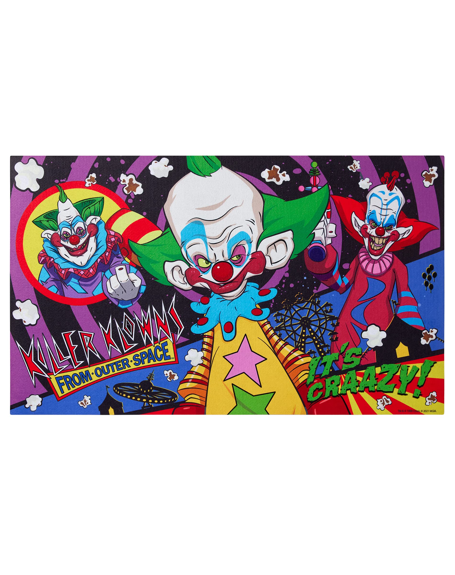 Spirit Halloween Killer Klowns from Outer Space Doormat