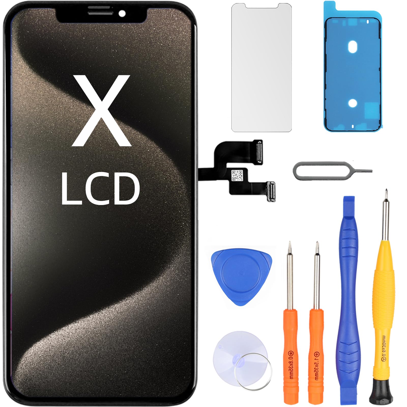 LL TRADER Display für iPhone Bildschirm Ersatz FHD Touchscreen 3D Touch Digitizer Rahmen Montage und Reparaturkits