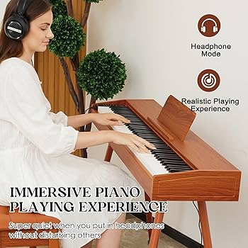 Amazon.com: KUMENG digital Piano 88 Key Semi Weighted Keyboard