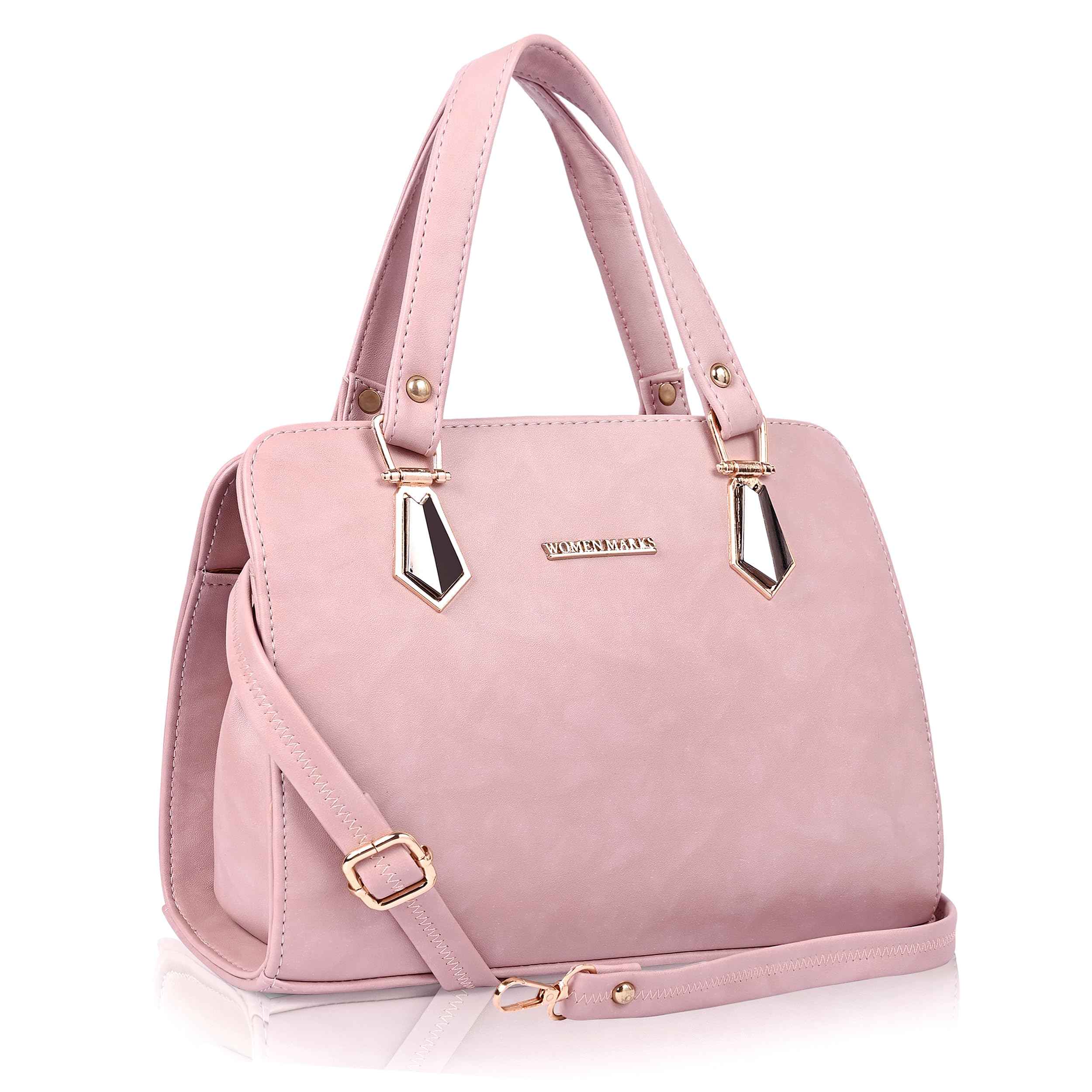 WOMEN MARKS, Womens PU Handbags, with Internal Pocket, Pretty Look in Multiple Colors for women (PEACH) (B0CKWFY2NX) Amazon Price History, Amazon Price Tracker