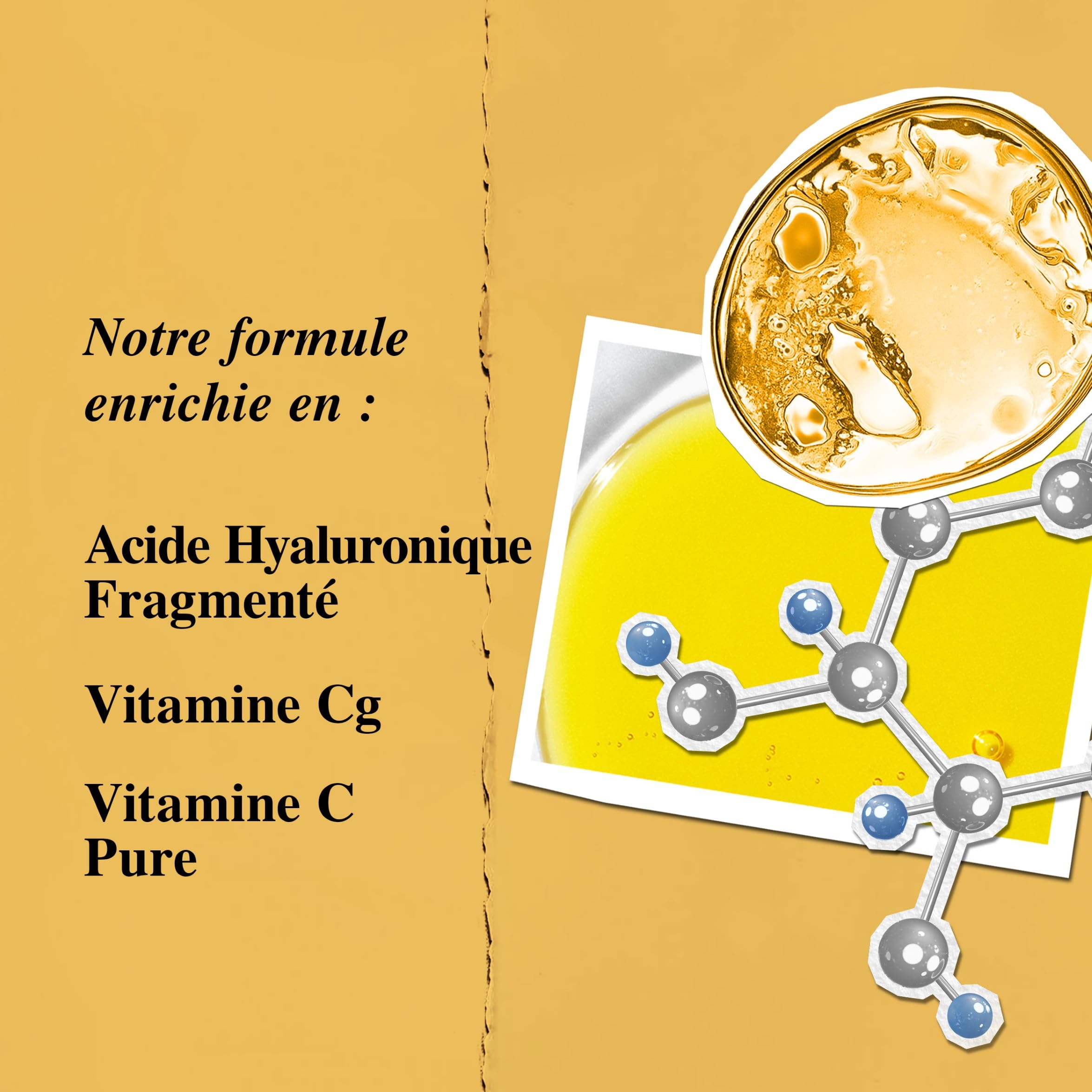 Kiehl's, Sérum Visage Anti-Rides, Powerful-Strength Line-Reducing Concentrate, Riche en Vitamine C à 12,5% et en Acide Hyaluronique, Réduit l’Apparence des Rides
