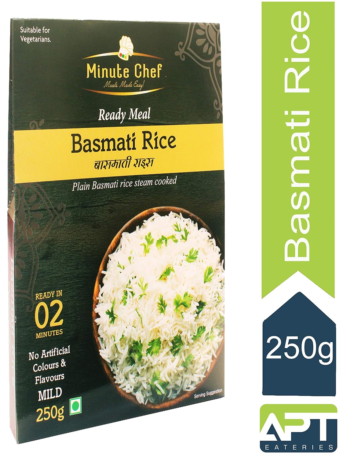Ready to Eat Basmati Rice, 250g by APT EATERIES Amazon.in Grocery