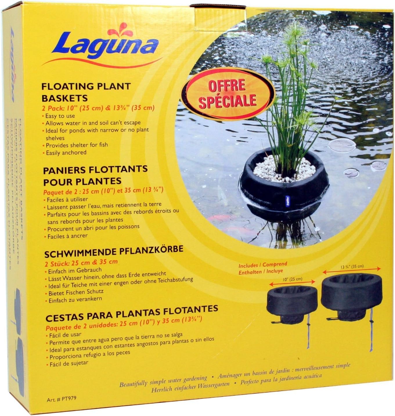 Floating Planter Square 14" (35cm), Aquatic Water Garden