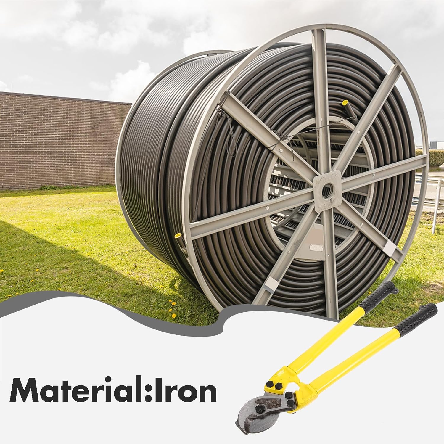 Heavy Duty Cable Cutter with Ergonomic Grip Wire Cutter Tool for Electricians and DIY for Deck Stair and Railing Applications