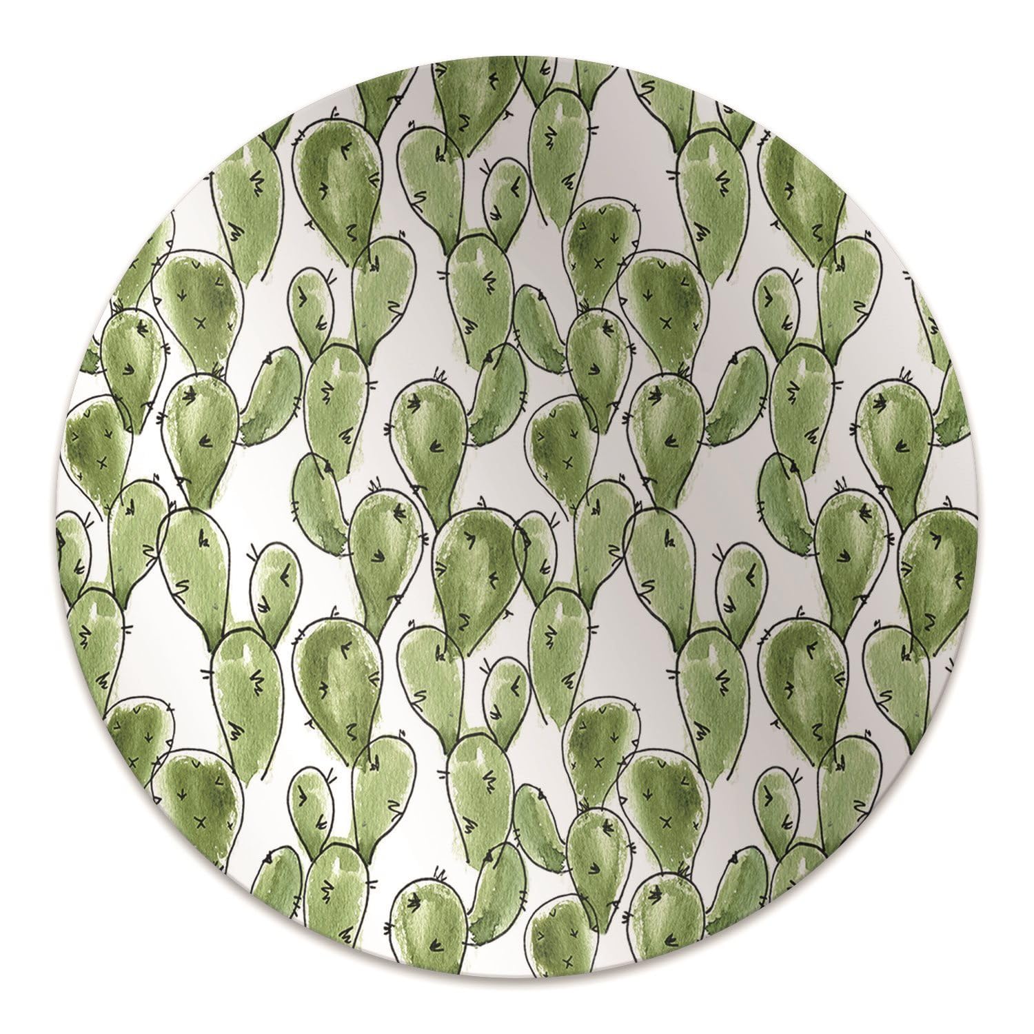Tapis de sol antidérapant et imperméable pour bureau avec décor Cactus Bohèmes