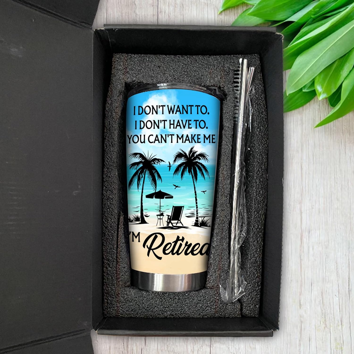 Retirement Gift For Woman - Tumbler Stainless Steel 20oz Straw Lid, Funny Retired Gifts For Men Women, Happy Retirement Coffee Cups For Boss Staffs Coworker Work Friends - Image 4