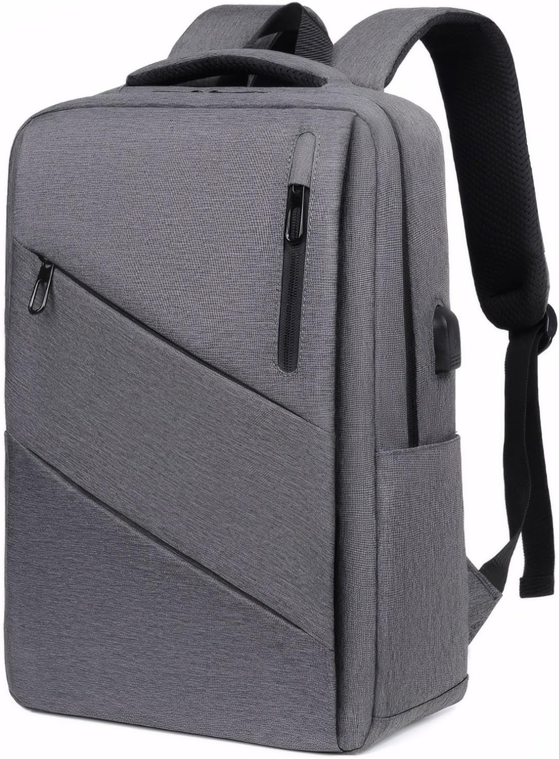SHANNA Bagage Cabine 40x20x25 pour Ryanair Sac à Dos Voyage Cabine Avion Bagage à Main, 16 L Femme Homme Antivol Sac à Dos Ordinateur Portable pour Travail, Gris
