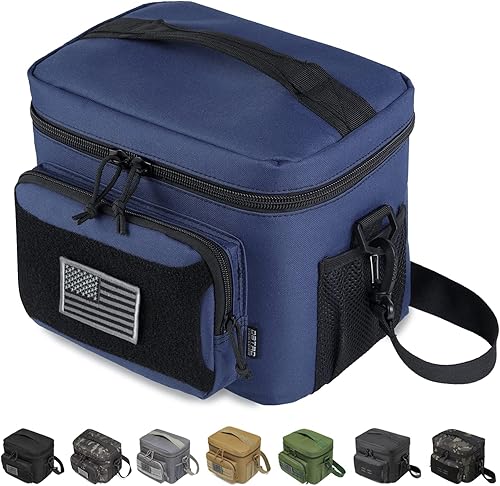 Lonchera táctica para hombres y mujeres, 12 latas, lonchera aislada para adultos, bolsa térmica de almuerzo a prueba de fugas de 9L para el trabajo,