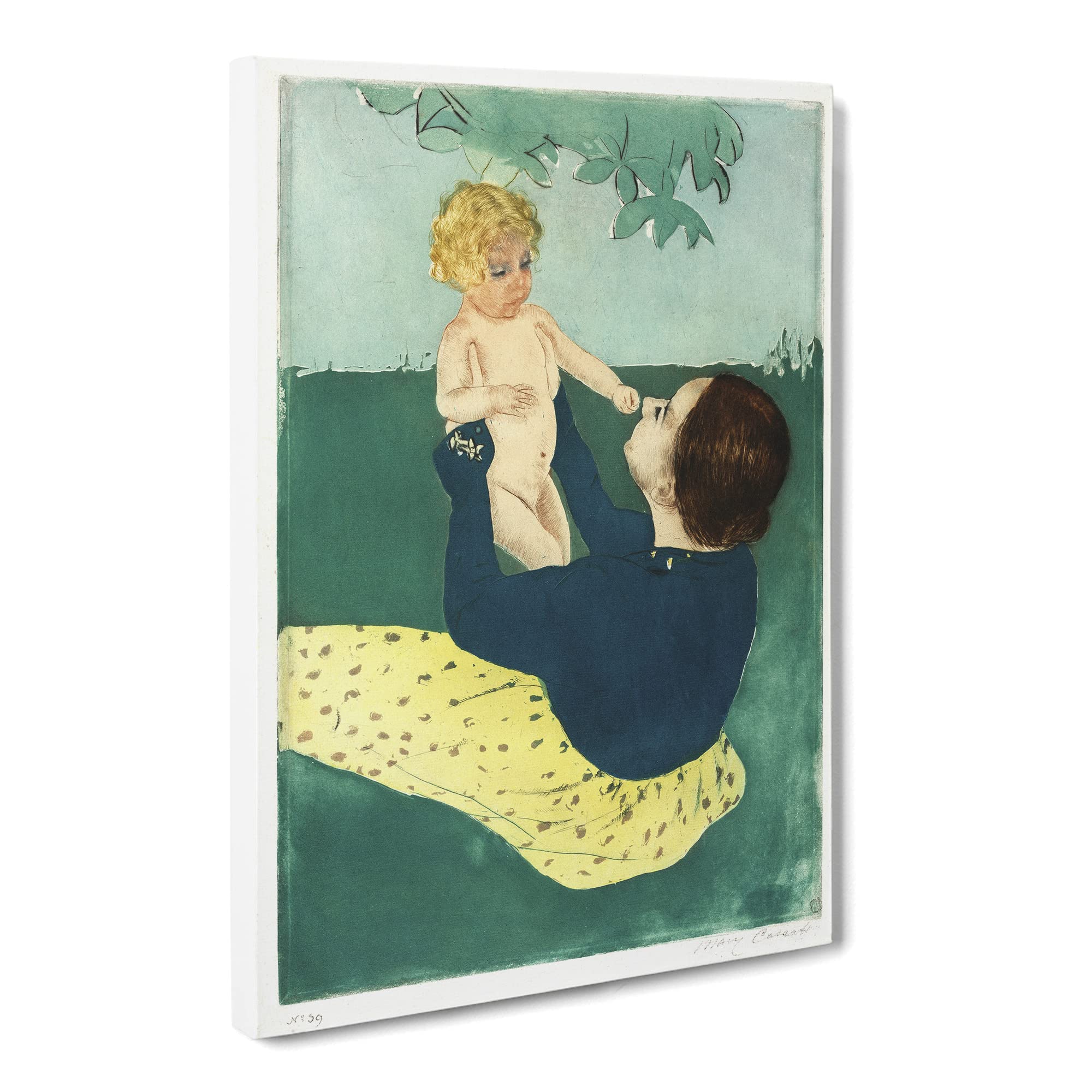 Under The Horse Chestnut Tree By Mary Cassatt Canvas Print, Mixed, 25L x 50W cm