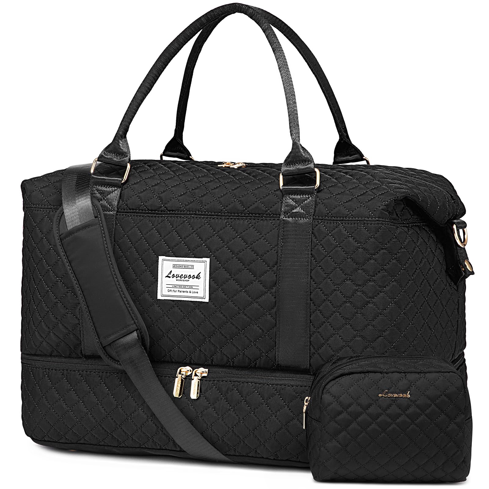 LOVEVOOK Reisetasche Damen mit Schuhfach & Nassfach