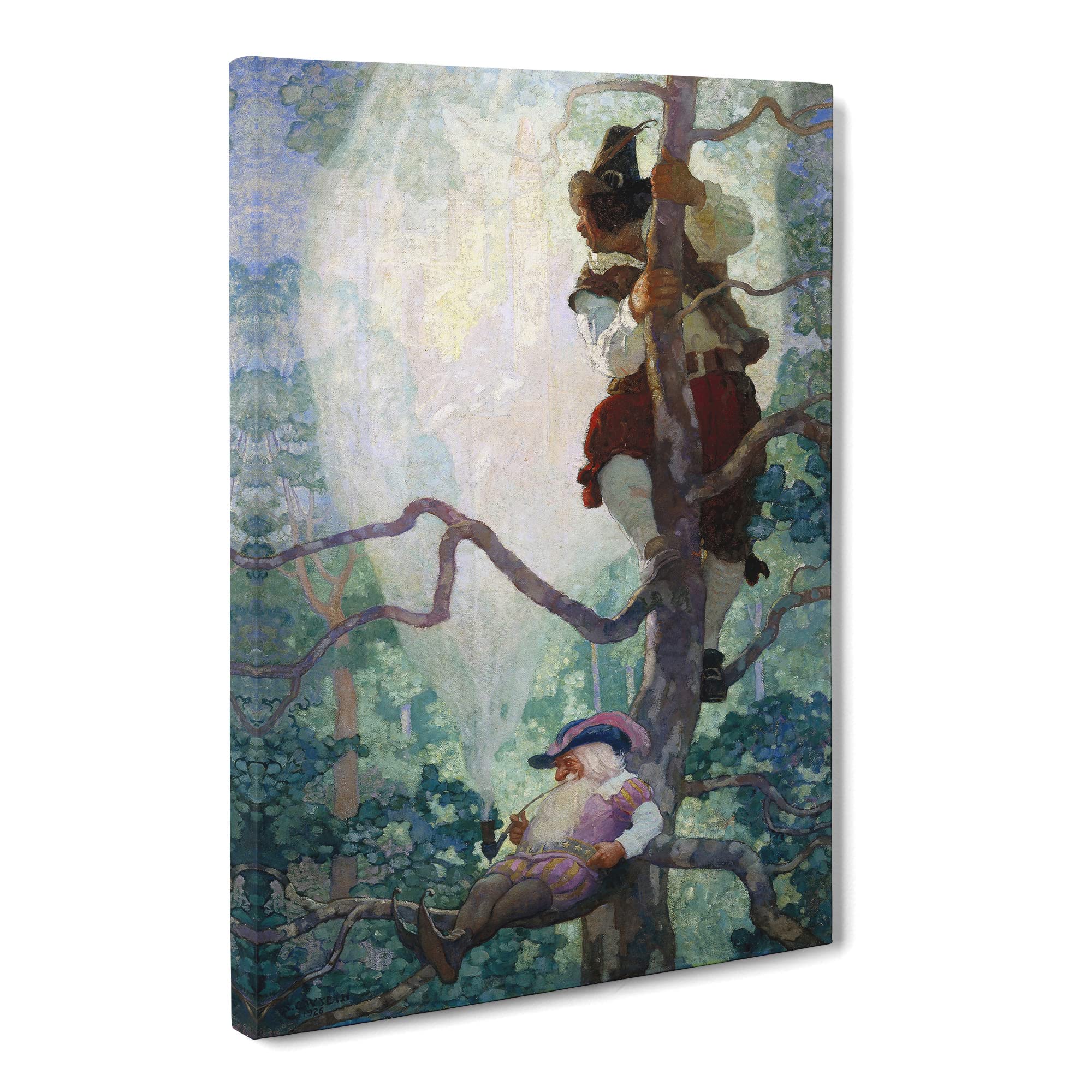 N. C. Wyeth Fantasy Canvas Print, Mixed, 25L x 50W cm