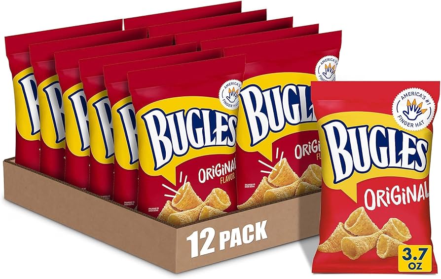 Bugles Crispy Corn Snacks, Original Flavor, Snack Bag, Oz, 57 OFF