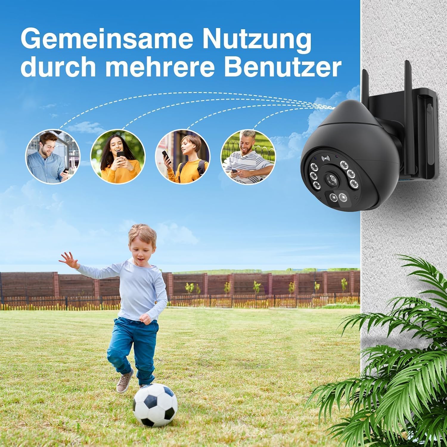 VSTARCAM 4MP Security Camera Outdoor, 2K HD 360°PTZ WiFi Surveillance Cameras with 2-Way Audio, Full Color Night Vision, IP66 Waterproof, 7/24 Recording, Cloud/SD Card Storage