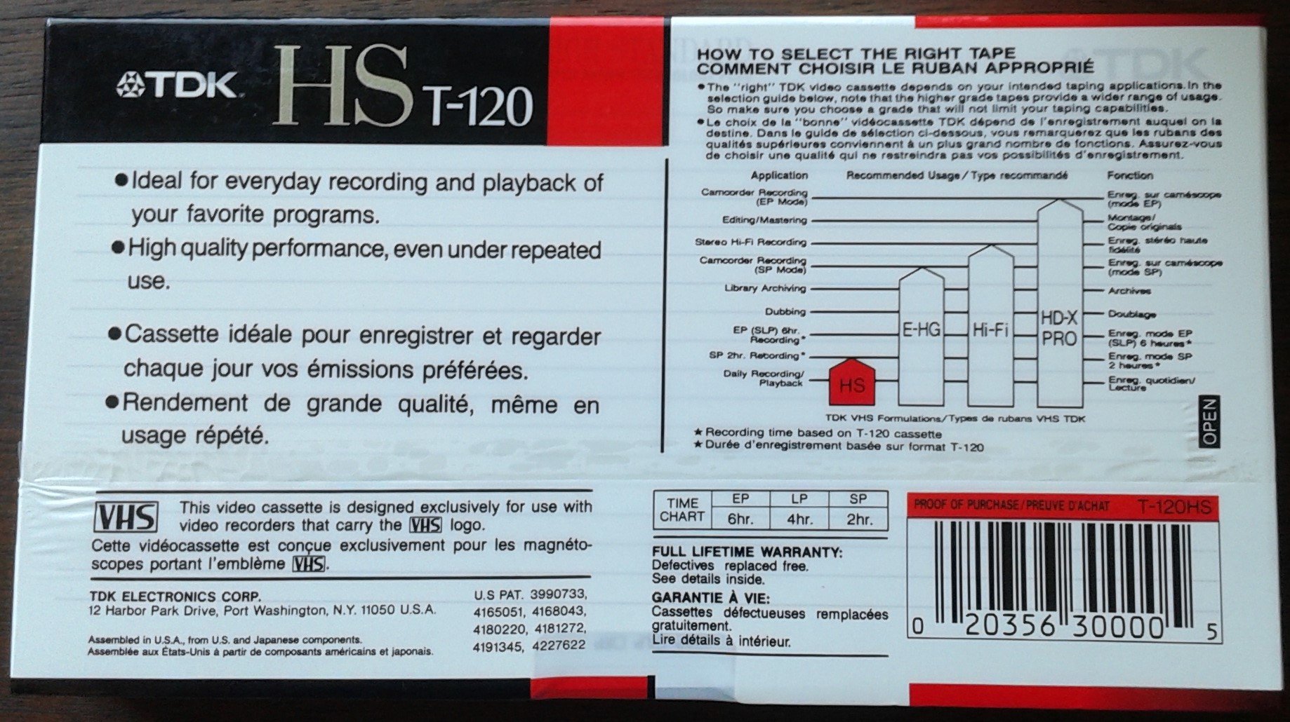 TDK t-120 VHS Kassette – 6 Stunde (10 Stück)