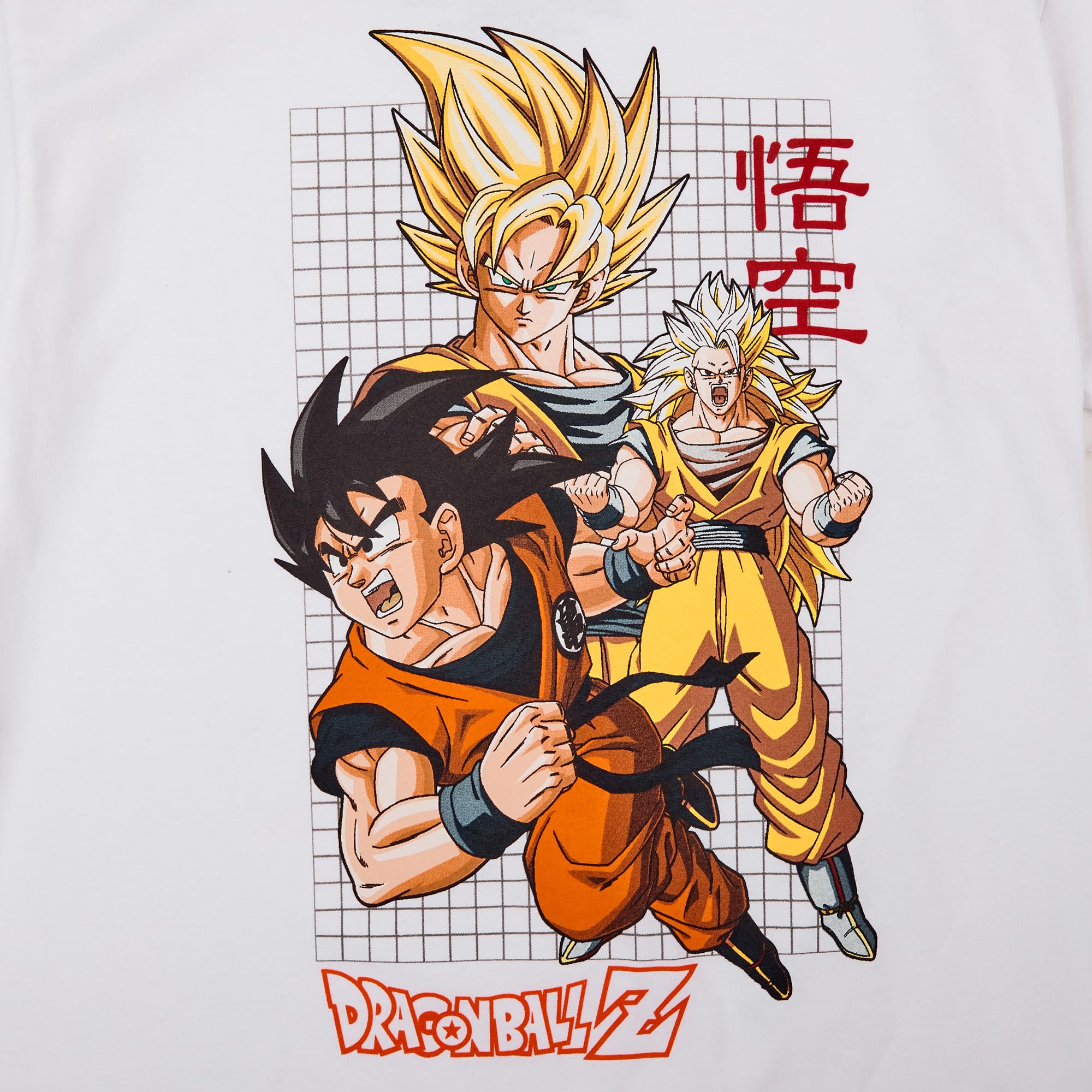 Dragon Ball Z Character Art - Juego de 3 camisetas de manga corta con cuello redondo para niños jóvenes