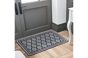 17"x30" Grid Doormat Entrance Rugs