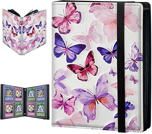 Miniatura 8 de Carpeta para tarjetas intercambiables, 4 bolsillos para tarjetas intercambiables, 320 bolsillos de doble cara, funda para tarjetas de tamaño