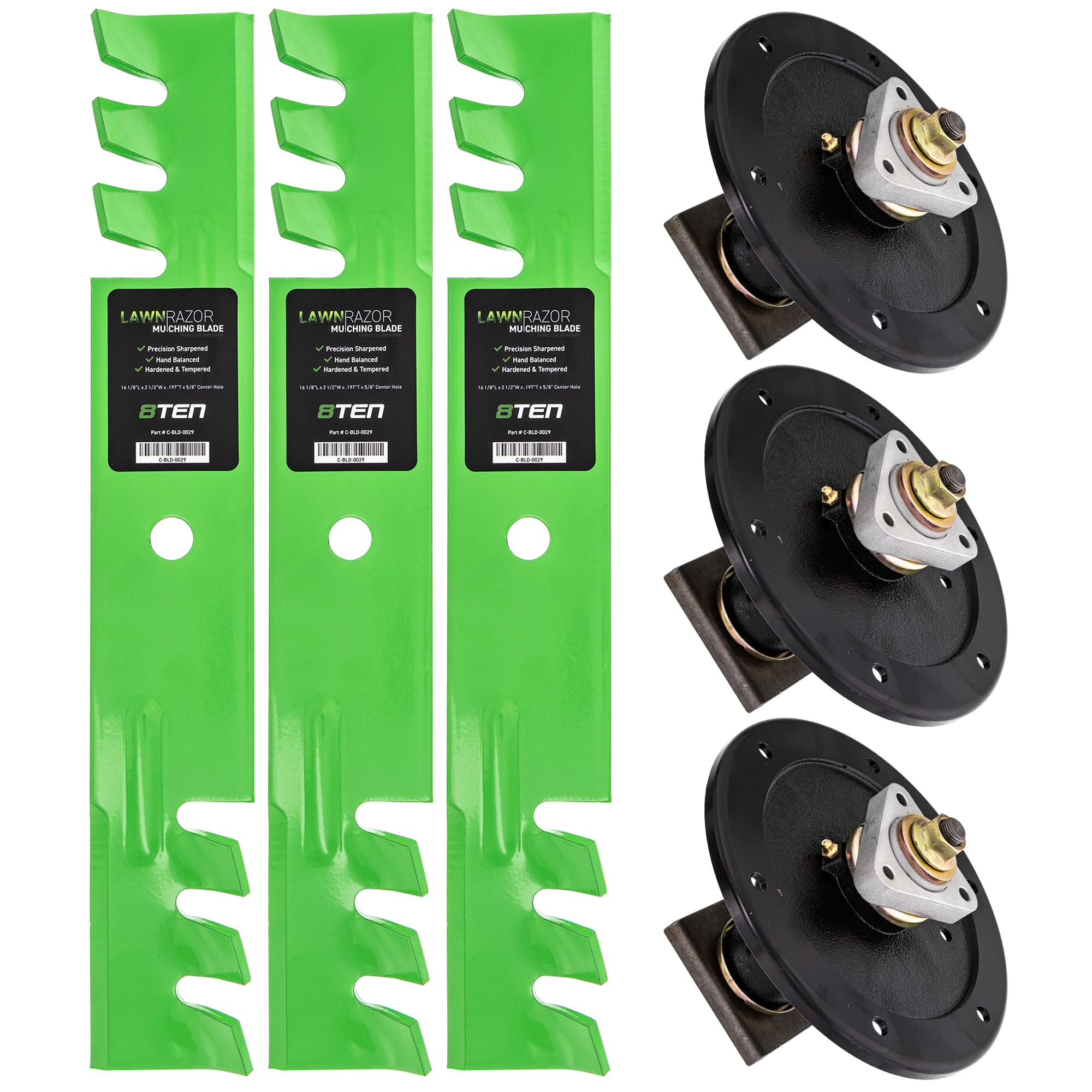 Deck-Pivot-Kit Für Hustler Rasenmäher – Ersatzteil Nr. 121232 / 603918 | 26,7 Cm, Gewinde 5/8"-11