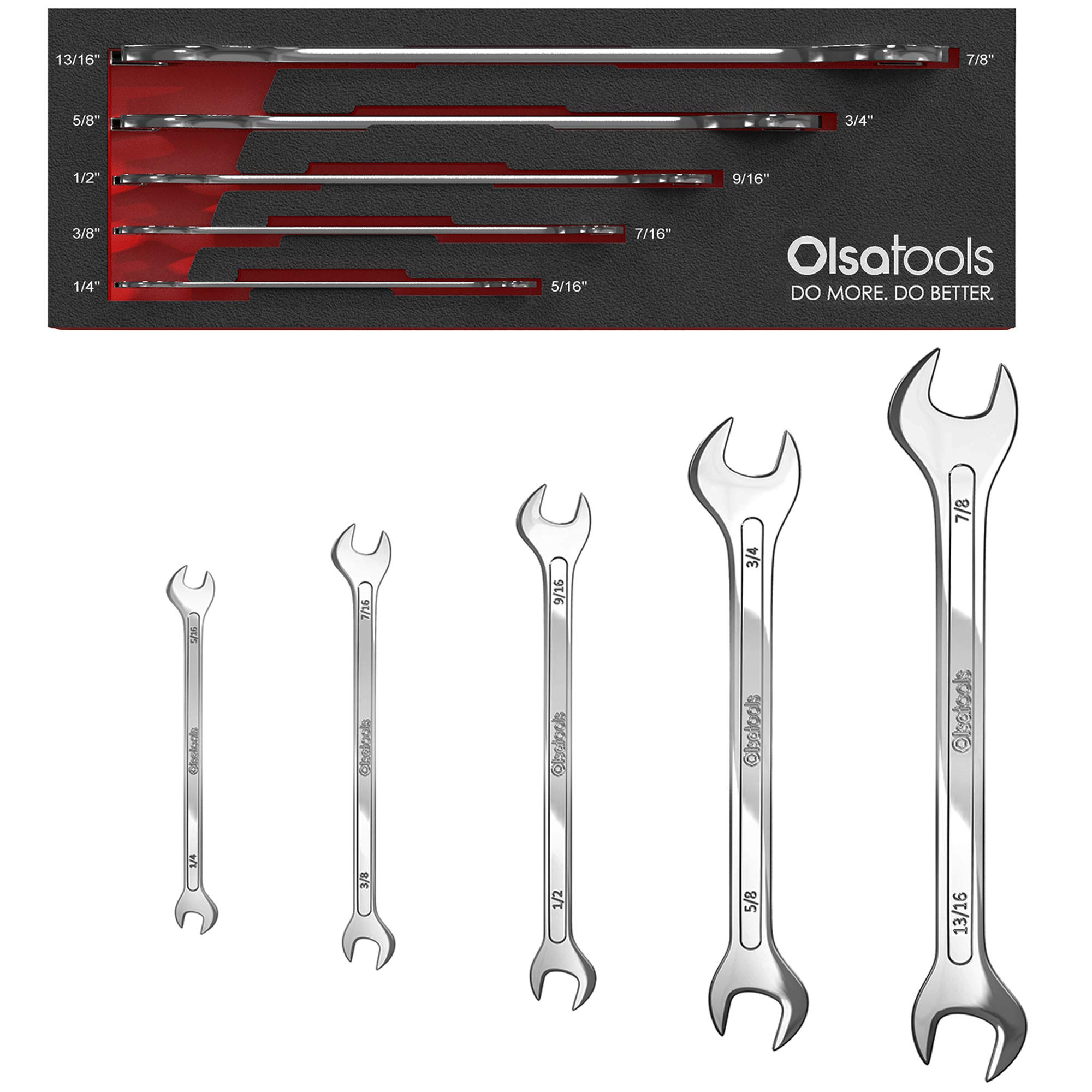 Buy Olsa Tools 5pc SAE Slim Profile Wrench Set SAE Thin Wrench Set