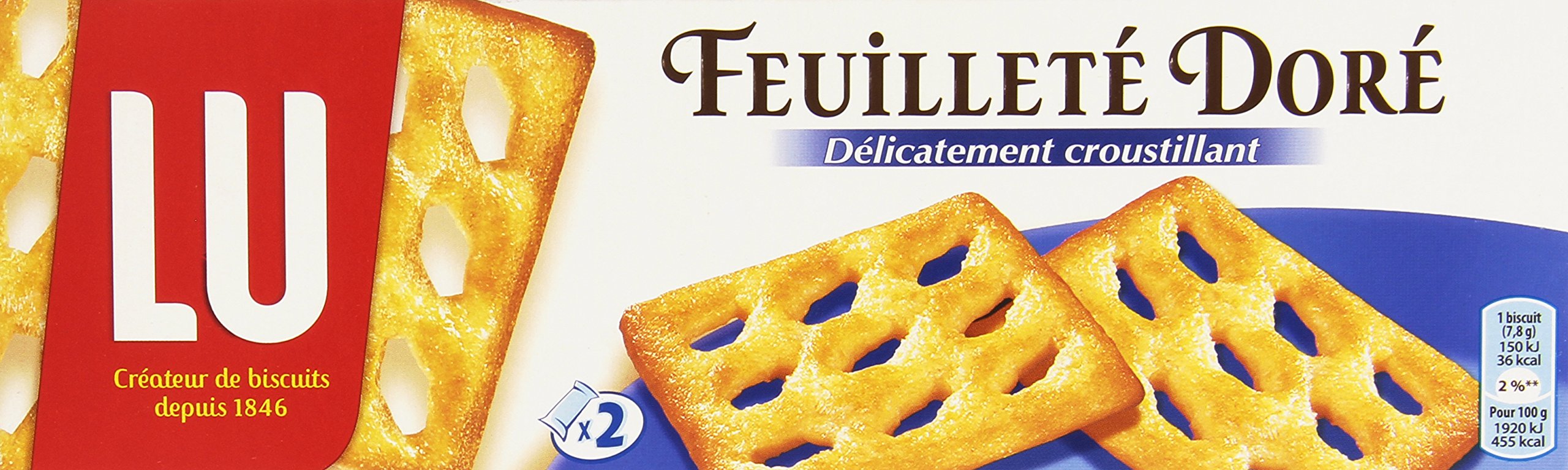 Lu Goldener Puff 2 x 8 ciastek 125 g - zestaw 5 sztuk