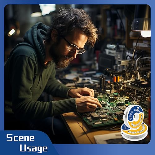 Miniatura 6 de Alambre de soldadura de núcleo de colofonia de plomo de estaño 6337 para soldadura eléctrica, placa de circuito, electrodomésticos de bricolaje,