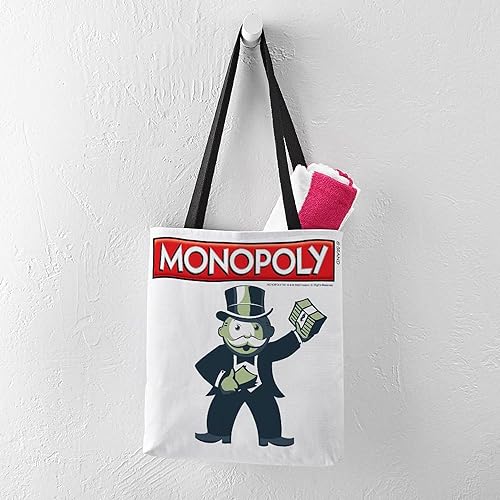 Miniatura 3 de CafePress Mr. Monopoly Cash Stacks - Bolsa de poliéster (16.0 x 16.0 in), Blanco