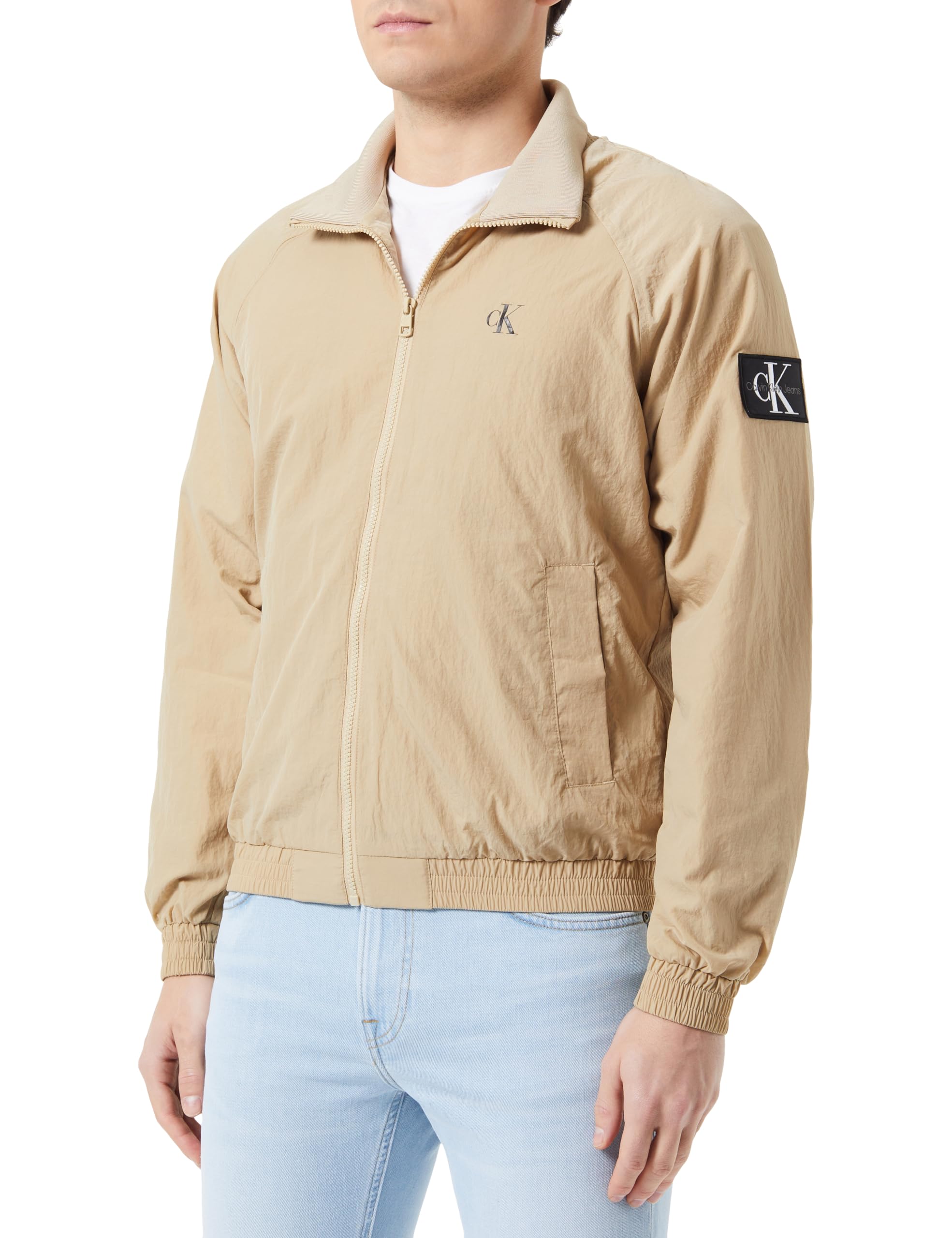 Calvin Klein Jeans Giacche in Tessuto Uomo M Beige (Travertine)