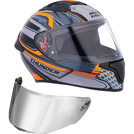 Studds Thunder Full Face Helmet Matt Black L