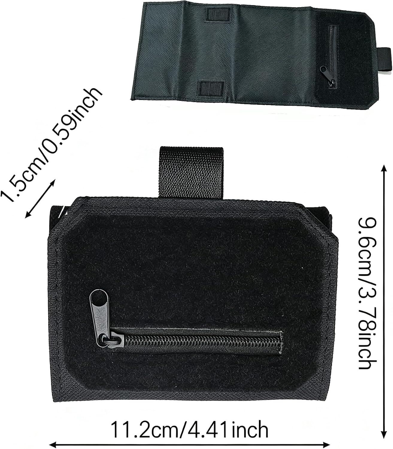 Slim Belt Wallet With,Zero Bulk for Your Everyday Carry With RFID Anti