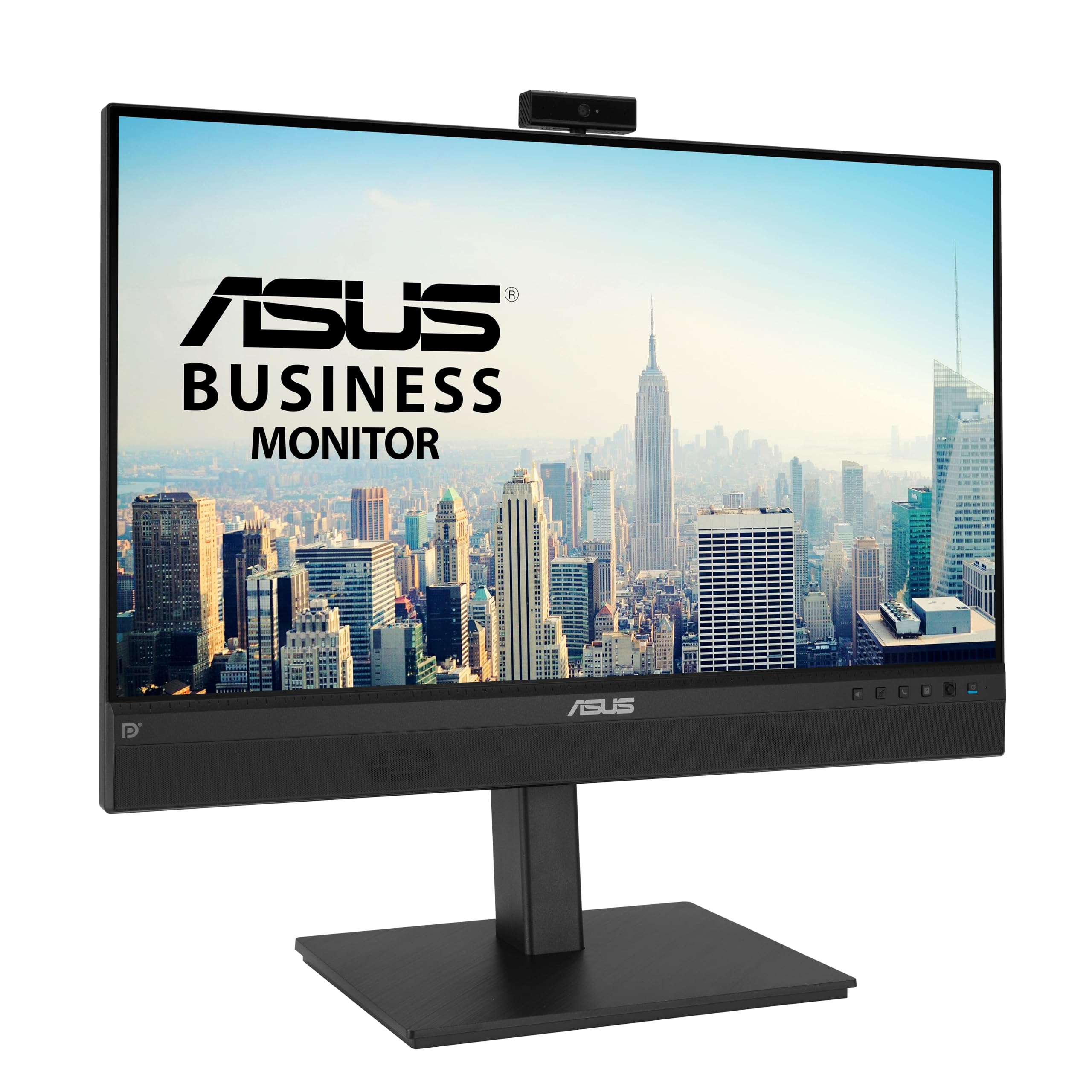 ASUS BE24ECSNK, Monitor 23.8”, FullHD(1920x1080), IPS, Frameless, Webcam FullHD Integrata, Microfono Ai Noise Canceling, USB-C, Speaker Integrati, Design Ergonomico, Eye Care, Riduzione Luce Blu, Nero