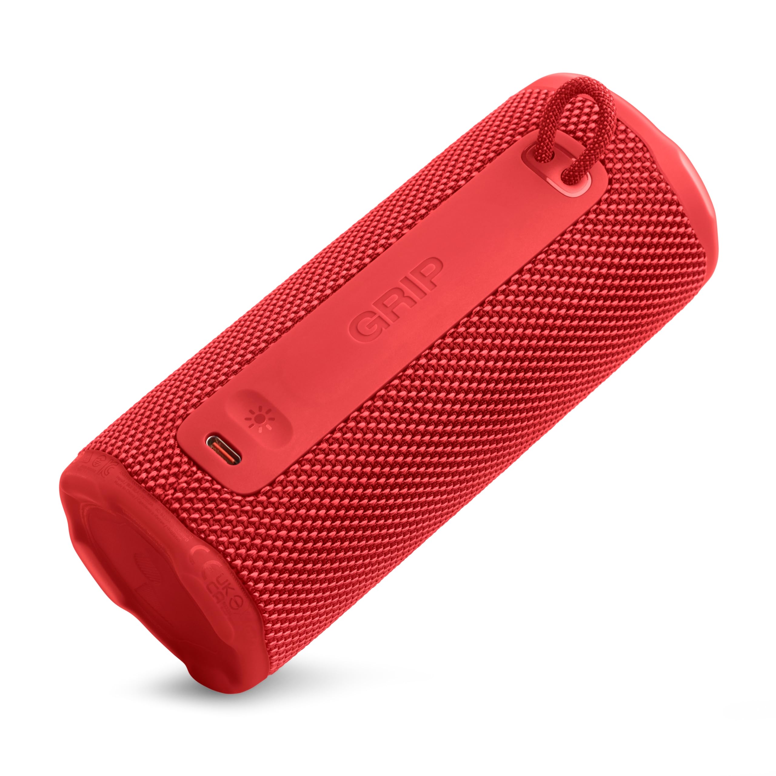 JBL Grip – Haut-Parleur Bluetooth Compact avec Son JBL Pro Audacieux et lumière ambiante, jusqu'à 14 Heures de Lecture, résistant à l'eau, à la poussière et aux Chutes (IP68), et Connexion