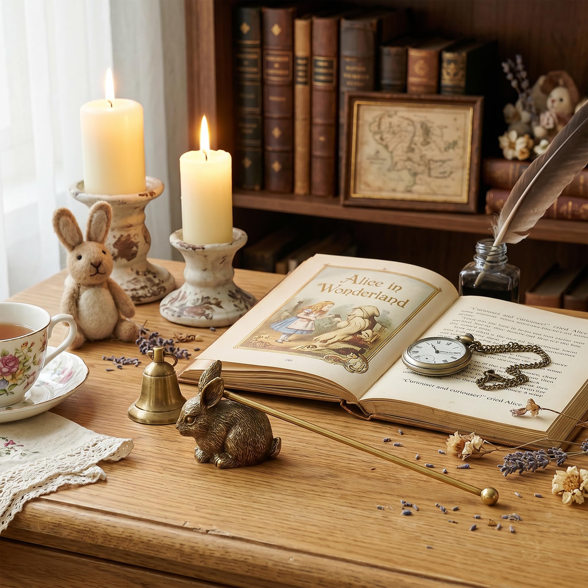 NIKKY HOME Éteignoir à bougie, accessoire d'extincteur avec long manche, outil de bougie pour éteindre la flamme de mèche de bougie en toute sécurité