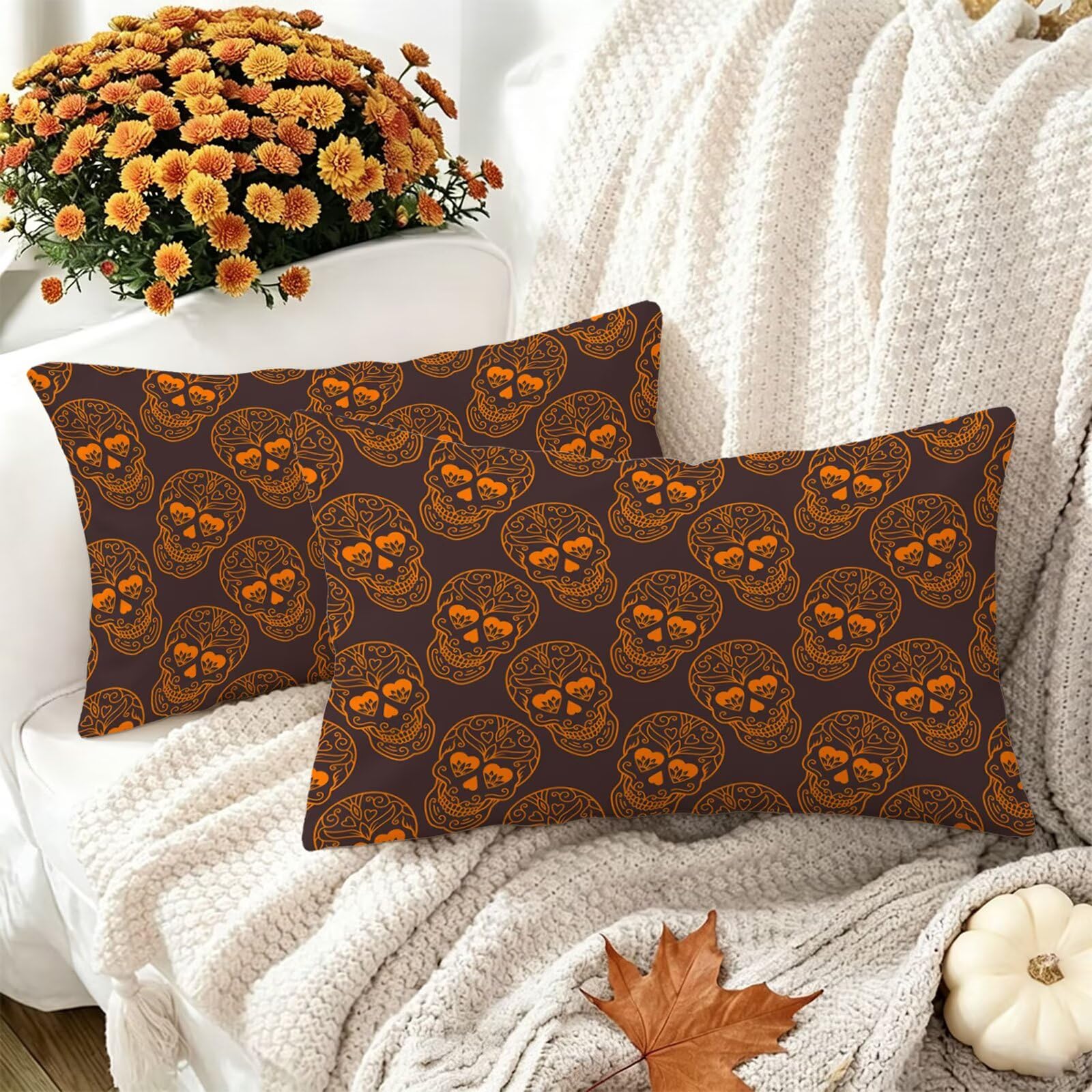 Poszewka na poduszkę 60x80 cm Wodoodporna poduszka zewnętrzna Halloween