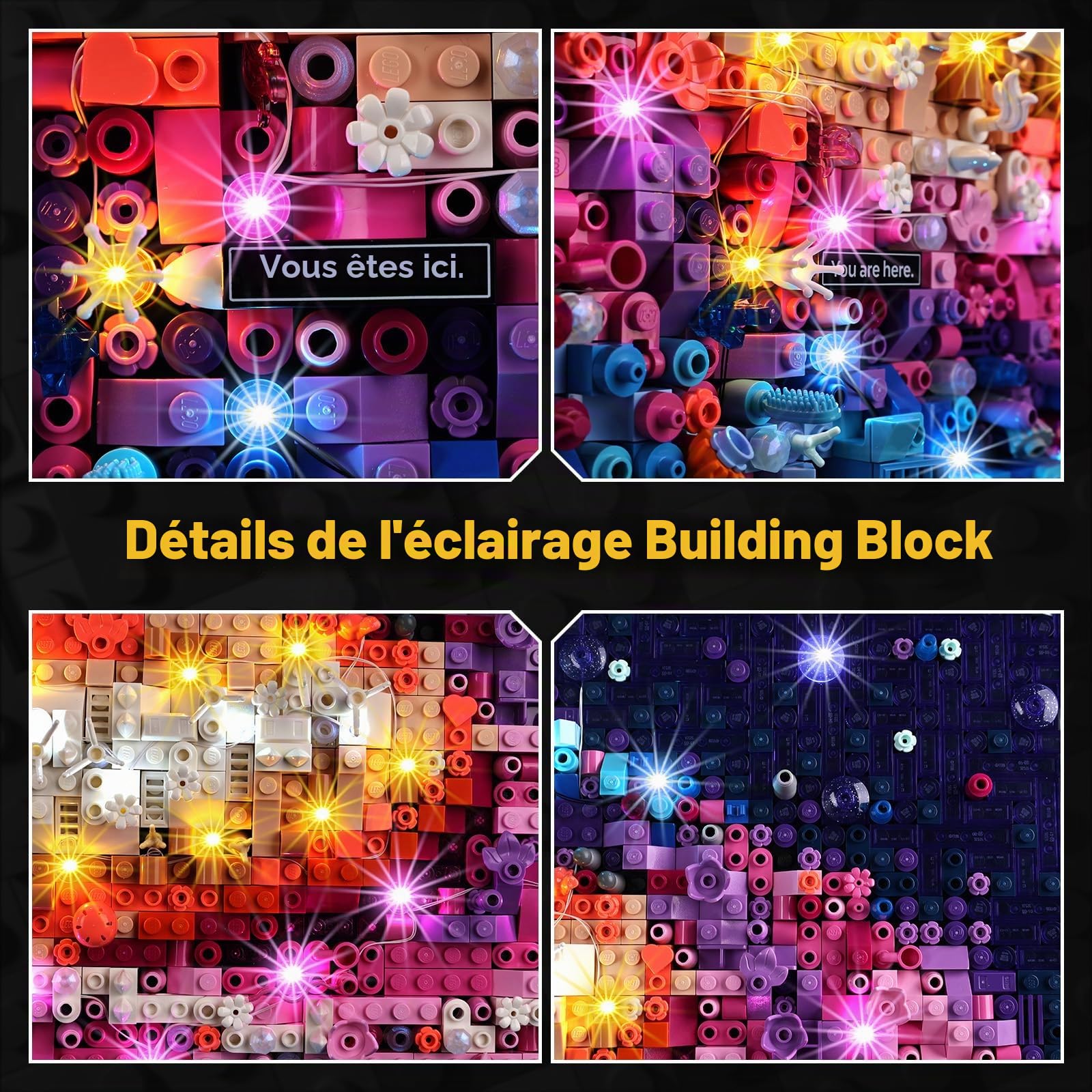 Kyglaring Kit d'éclairage LED compatible avec Lego Voie lactée 31212 Blocs de construction, Accessoires d'éclairage télécommandés pour le modèle Lego la voie lactée 31212 (Modèle de Bloc Non Inclus)