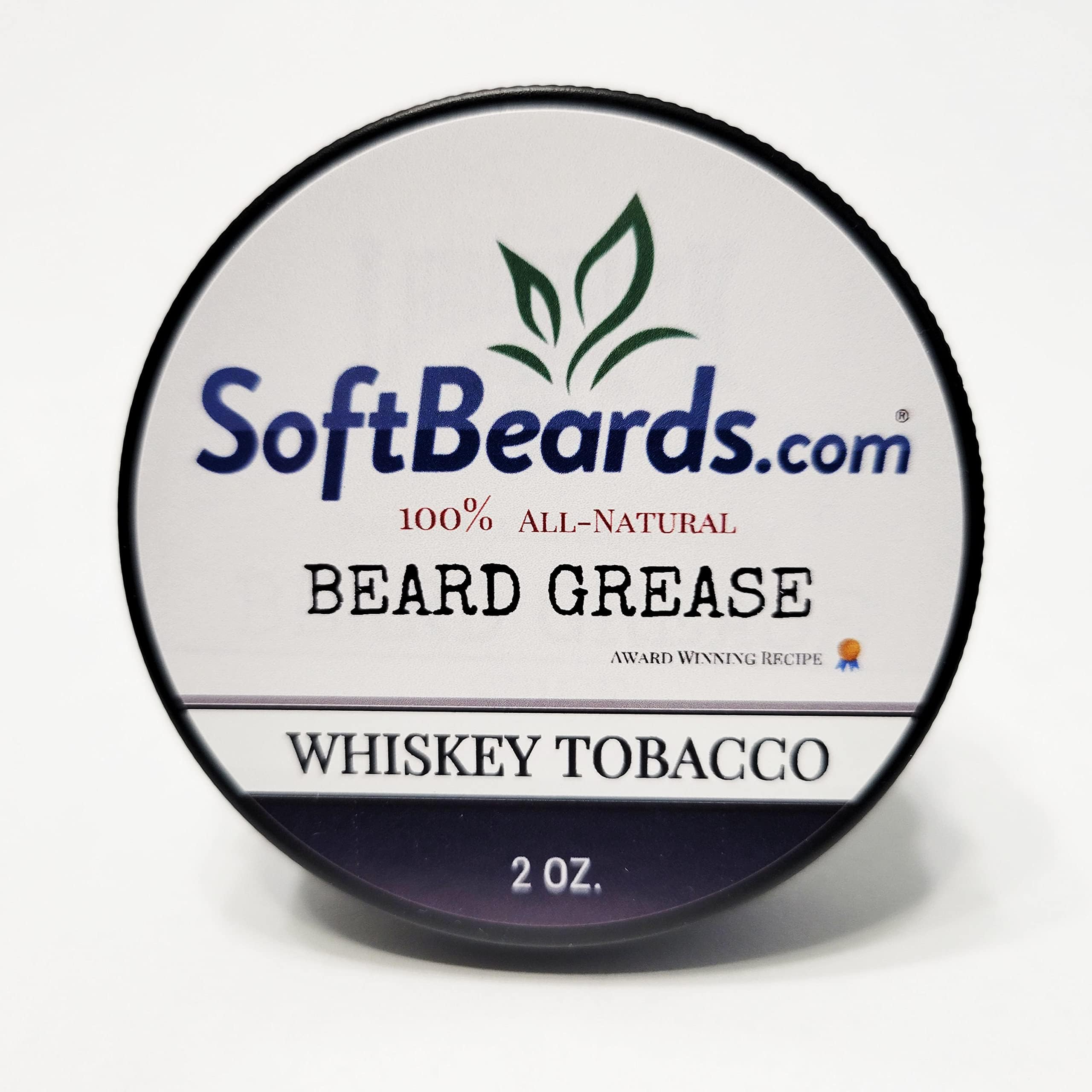 SoftBeards.com Beard Grease Whiskey Tobacco Scent