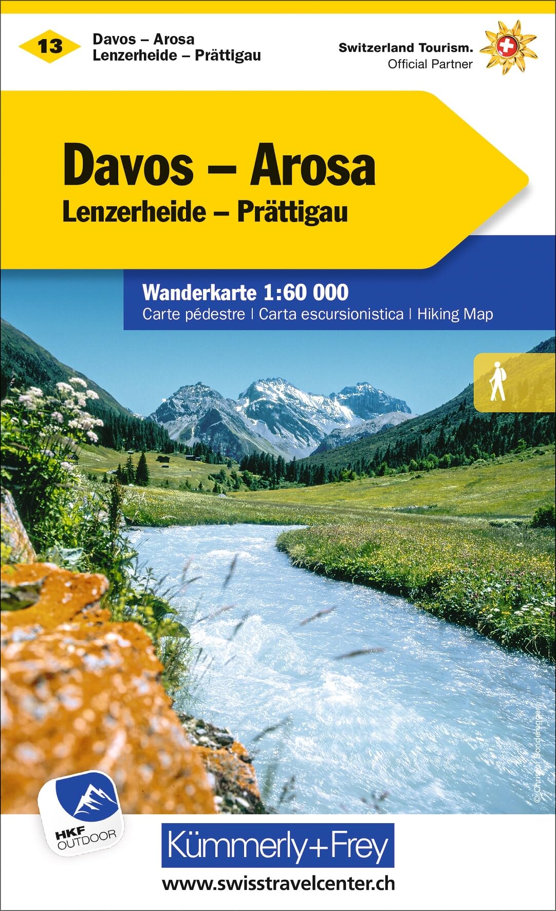 Davos Arosa Hiking Map: 1:60 000: 13 (Hiking maps of Switzerland)
