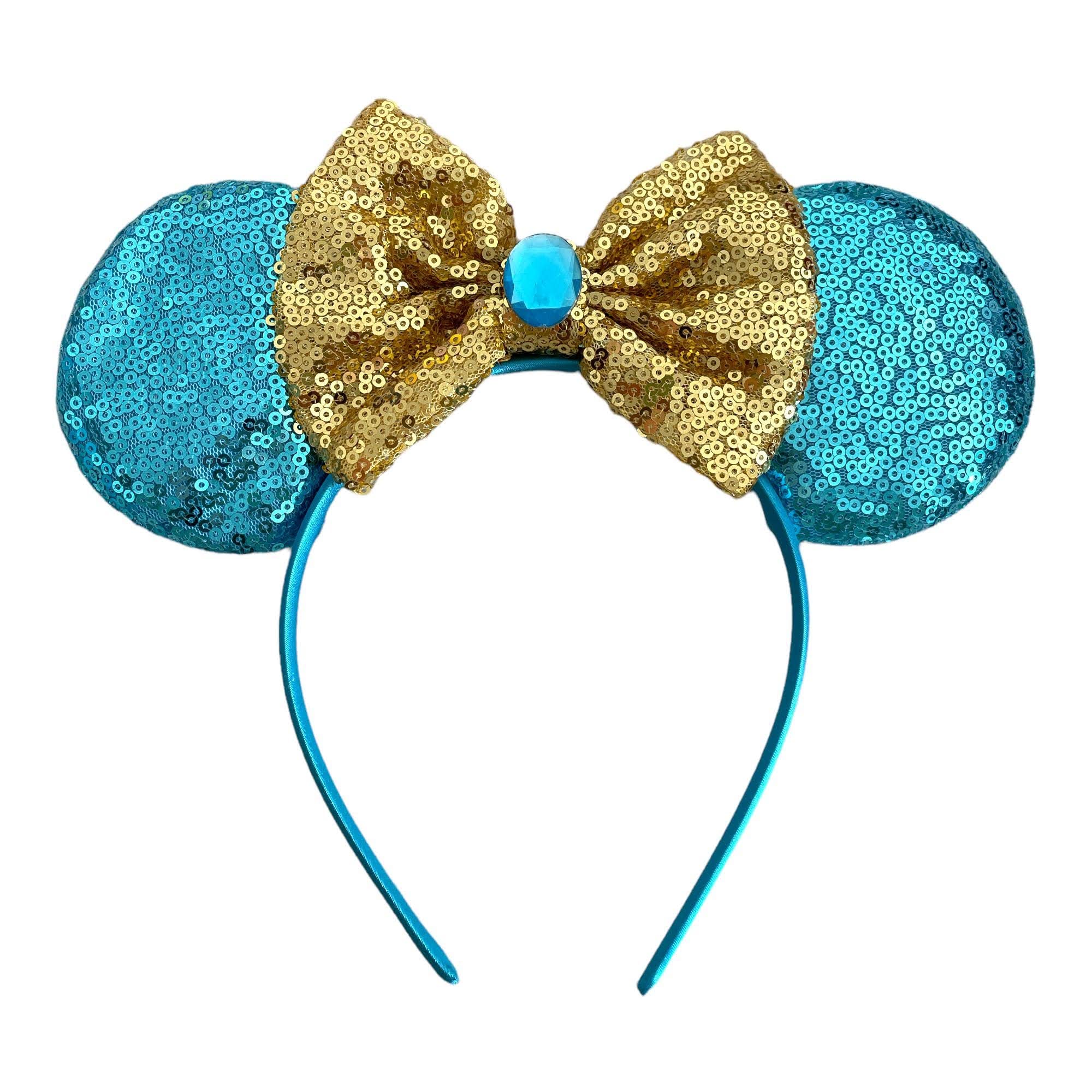 Princess Jasmine Sequin Minnie Mouse Inspired Alice Headband 