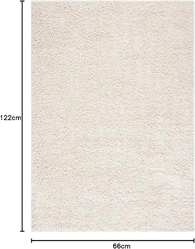 Vista 94 de SAFAVIEH Venus Shag Collection - Alfombra decorativa, 2 pies 7 pulgadas x 5 pies, color marfil, diseño sólido, no desprende pelusa y de fácil